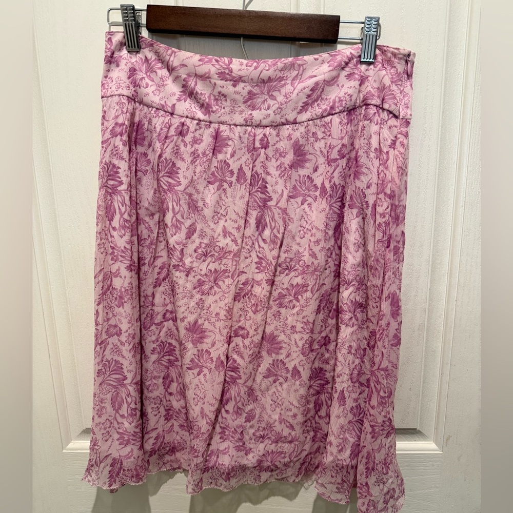 Vintage Y2K 90s Esprit pink‎ silk skirt